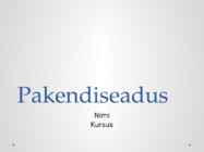 Pakendiseadus