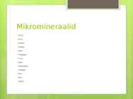 Mineraalained #11