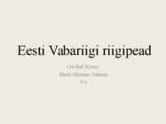 Eesti Vabariigi riigipead