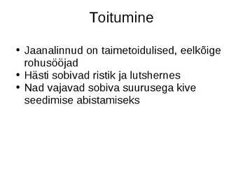 Jaanalind powerpoint #7