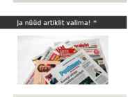 Ajaleheartikli ümberjutustamine #5