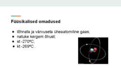 Heelium kui mittemetall #2