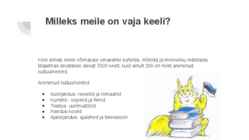 Eesti keel teiste keelte seas #2