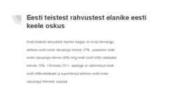 Eesti keel teiste keelte seas #9