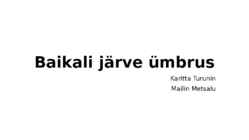 Baikali jaärve ümbrus