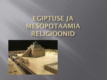 Egiptuse ja Mesopotaamia religioonid