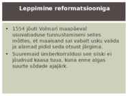 VARAUUSAEG-Reformatsioon ja Eesti #18