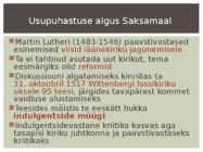 VARAUUSAEG-Reformatsioon ja Eesti #3