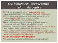 VARAUUSAEG-Reformatsioon ja Eesti #7