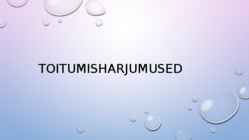 Toitumisharjumused