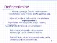 Defineerimine ja tõestamine-Planimeetria elemente #3