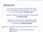Defineerimine ja tõestamine-Planimeetria elemente #4