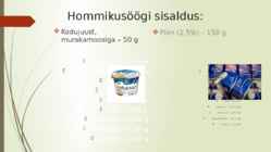Hommikusöögi analüüs #3
