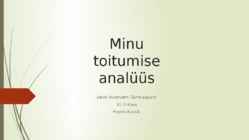 Hommikusöögi analüüs