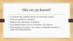 OP kunst #3