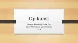 OP kunst