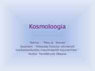 Kosmoloogia