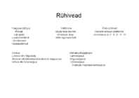 Rühivead
