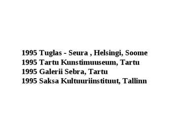 Eesti tegevkunstnik #7