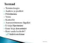 Korrektse e-kirja kirjutamine #2