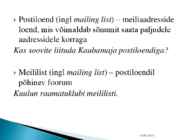 Korrektse e-kirja kirjutamine #5