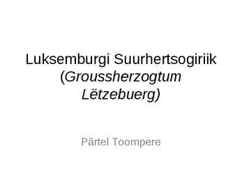 Luksemburg
