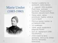 Mu süda laulab-Marie Under #2