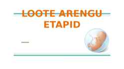 LOOTE ARENGUETAPID