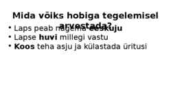 Merivälja Kooli 6-klasside õpilaste hobid #4