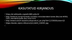 Pidurite areng #6