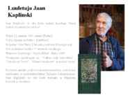 Luuletaja Jaan Kaplinski