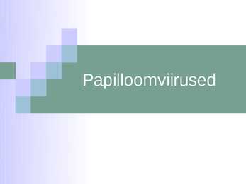 Papilloomviirused