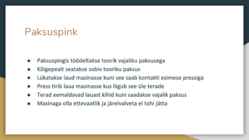Tööpinkide esitlus #4