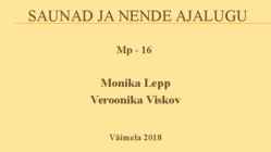 Saunad ja nende ajalugu