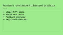 Prantsuse revolutsioon #21