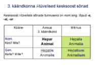 Ladina keel käänded #31