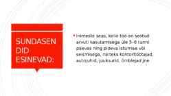 SUNDASENDID JA SUNDLIIGUTUSED #3