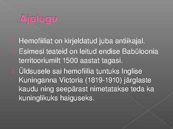 Hemofiilia powerpoint #7