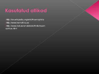 Hemofiilia powerpoint #8