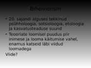 Biheivioristlikud õppimisteooriad #2