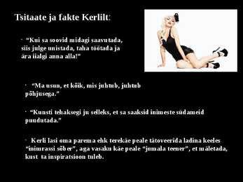 Eesti popmuusika - Kerli Kõiv #7