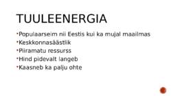 Alternatiivsed energiaallikad esitlus #3