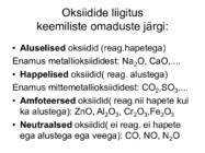 Oksiidid ja nende koosnemine #12