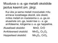 Oksiidid ja nende koosnemine #17