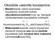 Oksiidid ja nende koosnemine #7