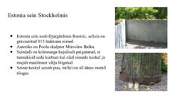 Mälestusmärgid Estonial hukkunute mälestuseks #9