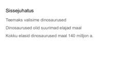 Dinosaurused #2