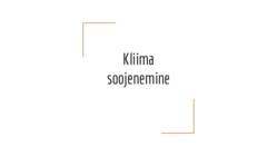 Kliima soojenemine