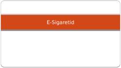 E-sigarett