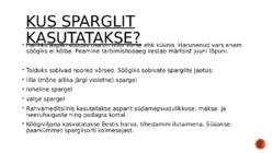 Spargel ja selle kasutamine #3